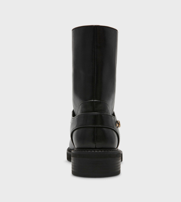 ستيف مادن  أبوات - أسود Ankle length Boots