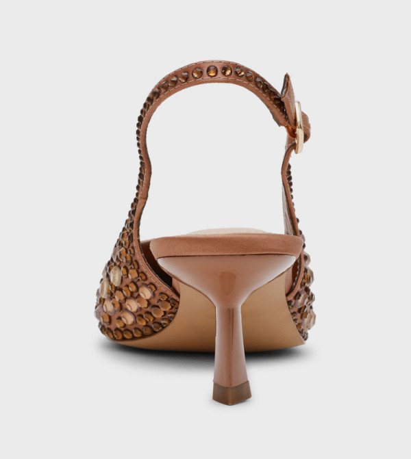 ستيف مادن نساء - بني  أحذية بكعب