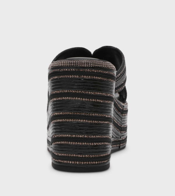 ستيف مادن ستيف مادن - أسود أحذية كعب سميك