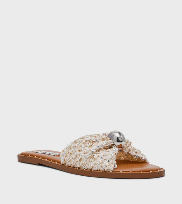 Steve Madden - Cream Flat Sandals