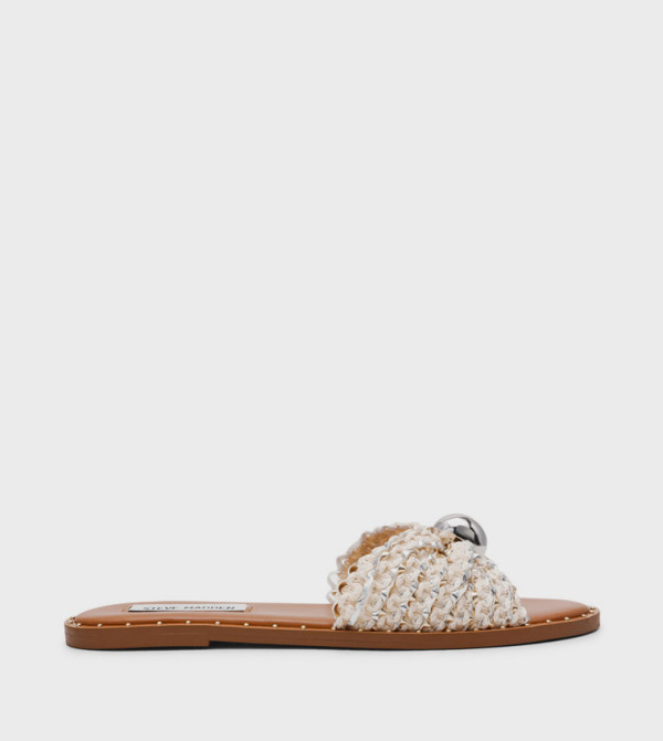 Steve Madden - Cream Flat Sandals