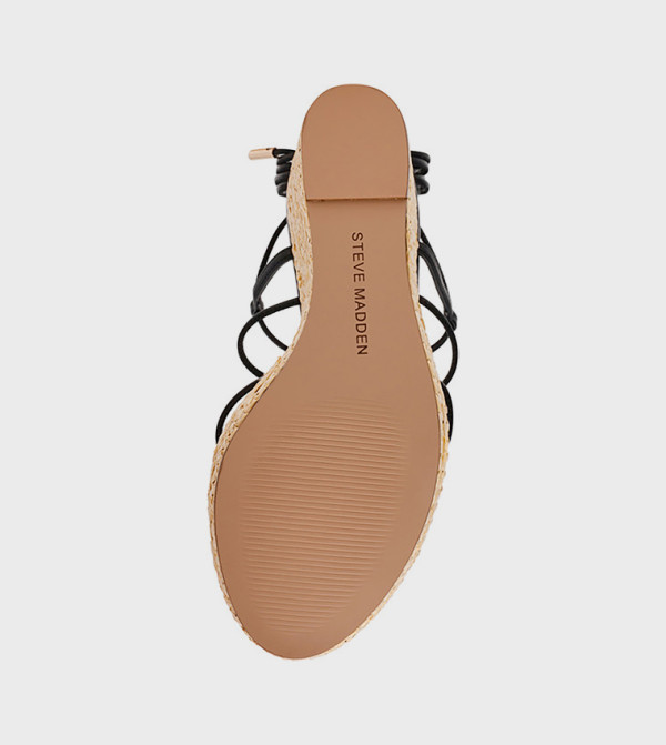 ستيف مادن  summer-workwear-w - أسود أحذية كعب سميك