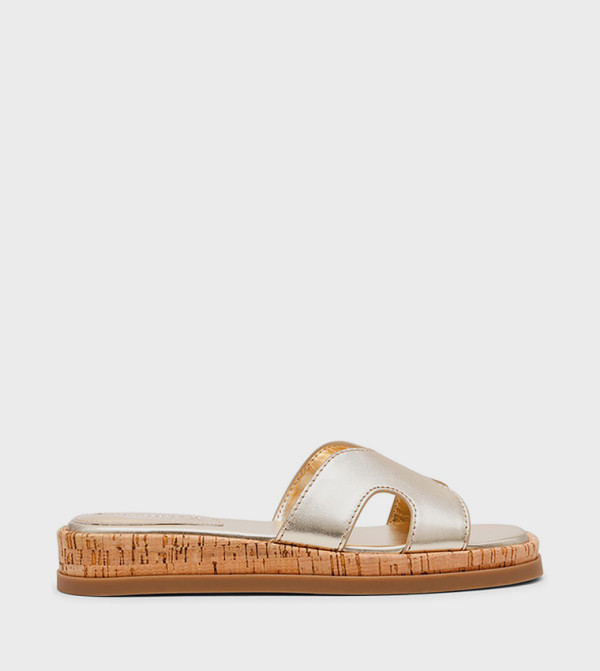 Steve Madden  Sandals - Gold Platforms