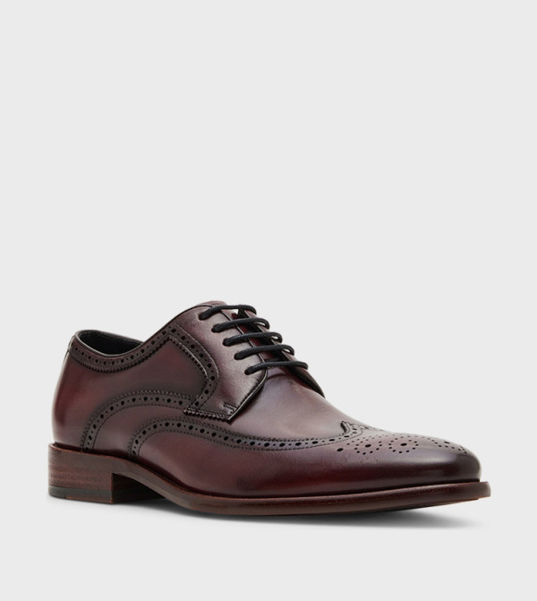 Steve Madden  Formal Shoes - Burgundy Formal Lace-Up Shoes