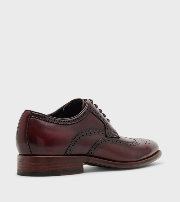 Steve Madden  Formal Shoes - Burgundy Formal Lace-Up Shoes