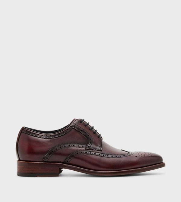 Steve Madden  Formal Shoes - Burgundy Formal Lace-Up Shoes