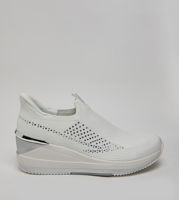 Skechers Slip-Ons - White Casual Slip-ons
