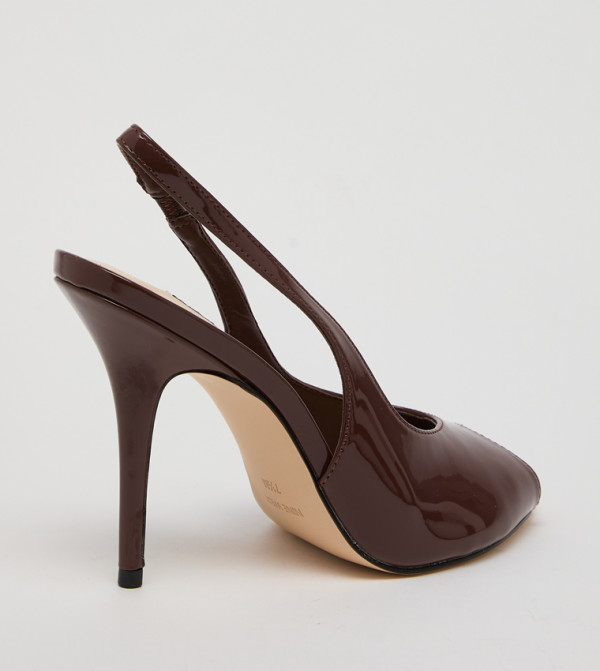 ناين وست  صنادل كعب عالي - بني  كعب