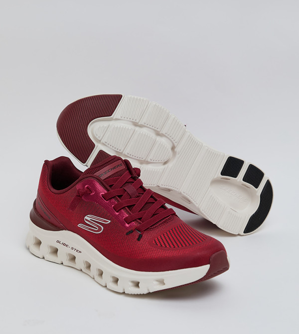 Skechers  Walking Shoes - Red Walking Shoes