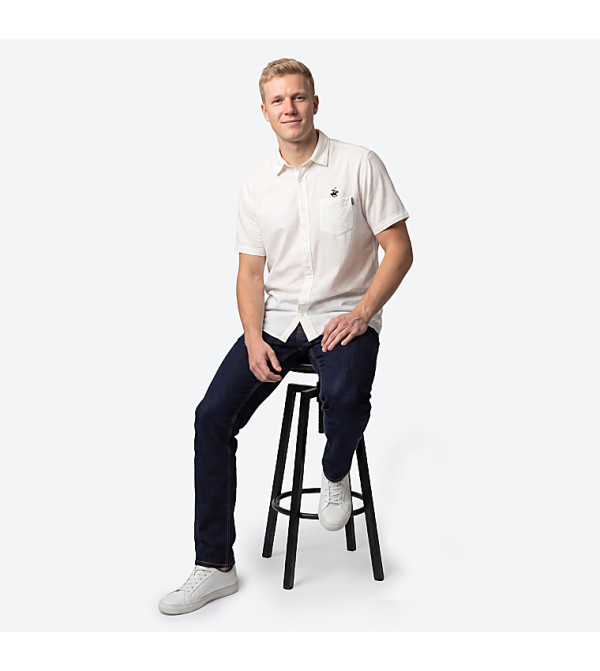 Beverly Hills Polo Club  Casual Shirts - White Short Sleeves