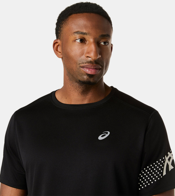اسيكس  ملابس رياضة - أسود T-Shirts & Vests