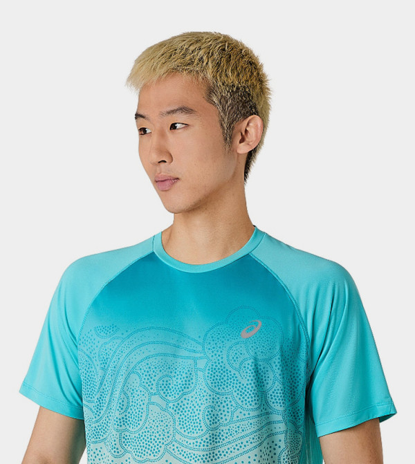 Asics  Sportswear - Turquoise T-Shirts & Vests