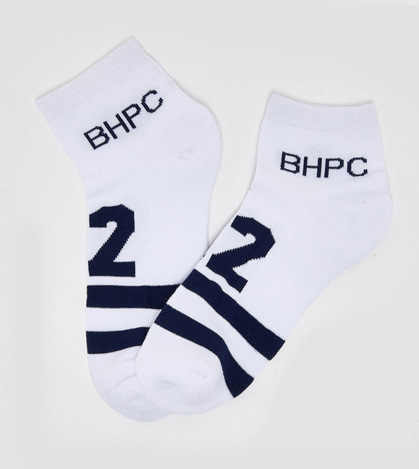 Beverly Hills Polo Club  Socks - White Ankle Length Socks