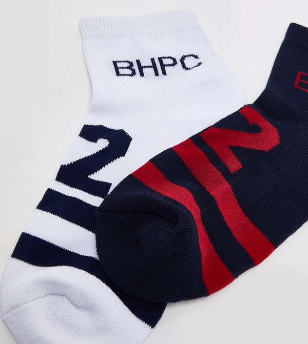 Beverly Hills Polo Club  Socks - White Ankle Length Socks