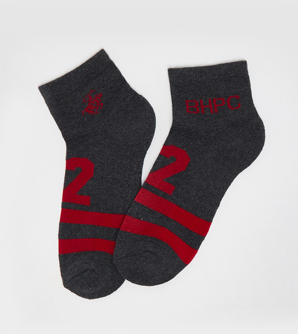 Beverly Hills Polo Club  Socks - Black Ankle Length Socks
