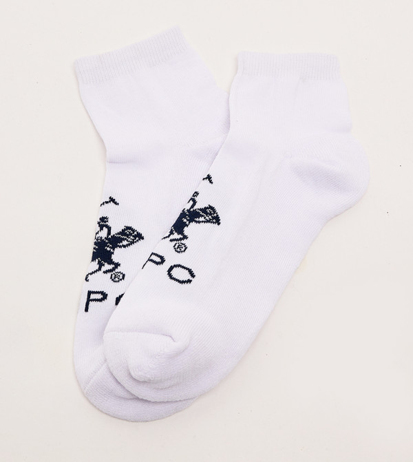 Beverly Hills Polo Club  Socks - White Ankle Length Socks