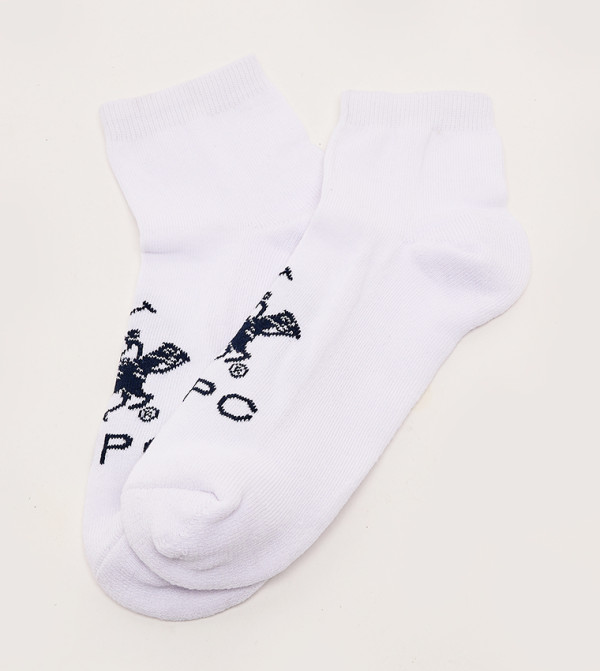 Beverly Hills Polo Club  Socks - White Ankle Length Socks