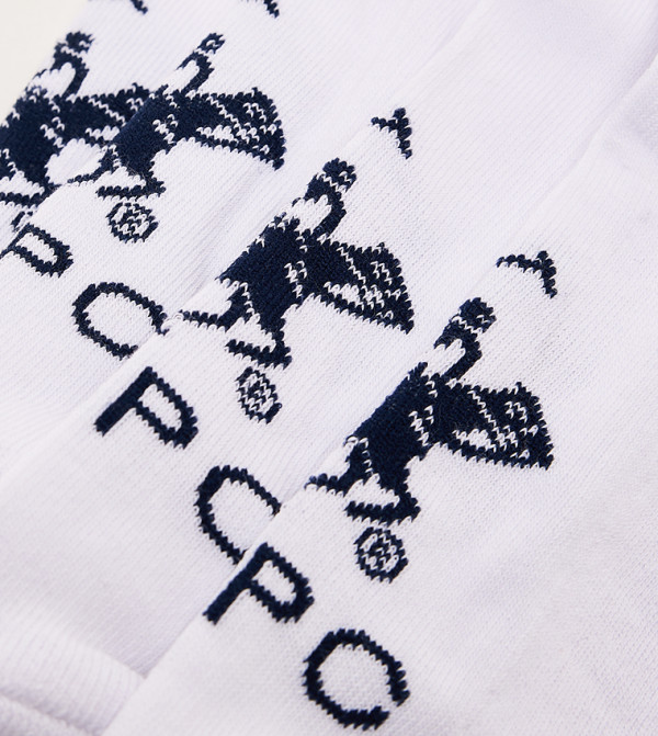 Beverly Hills Polo Club  Socks - White Ankle Length Socks