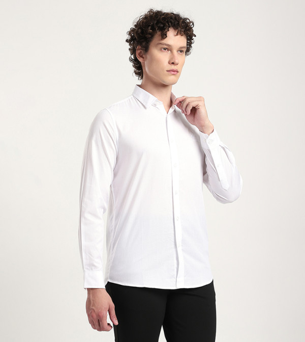 Beverly Hills Polo Club  Shirts - White Long Sleeves