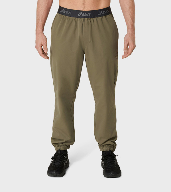Asics  Track Pants & Joggers - Green Track Pants & Joggers