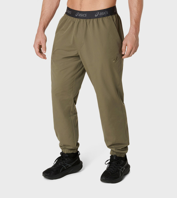 Asics  Track Pants & Joggers - Green Track Pants & Joggers