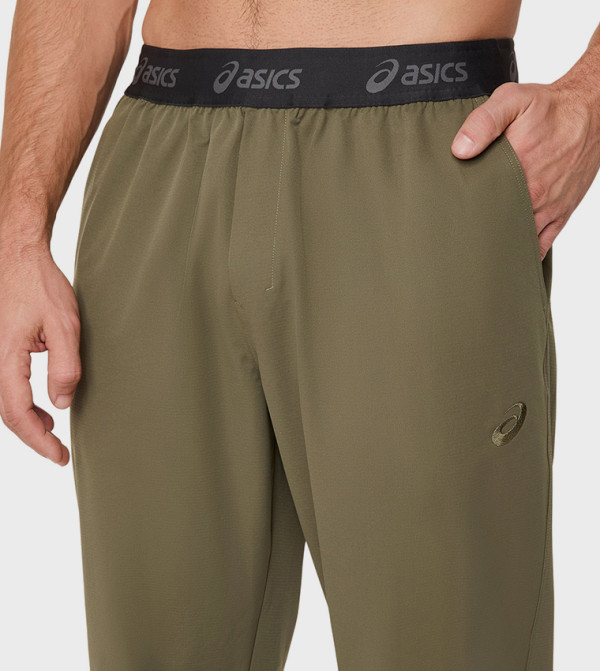 Asics  Track Pants & Joggers - Green Track Pants & Joggers