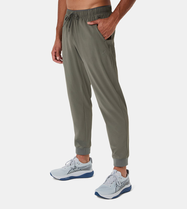 اسيكس  بناطيل مشي وركض - رمادي Track Pants & Joggers