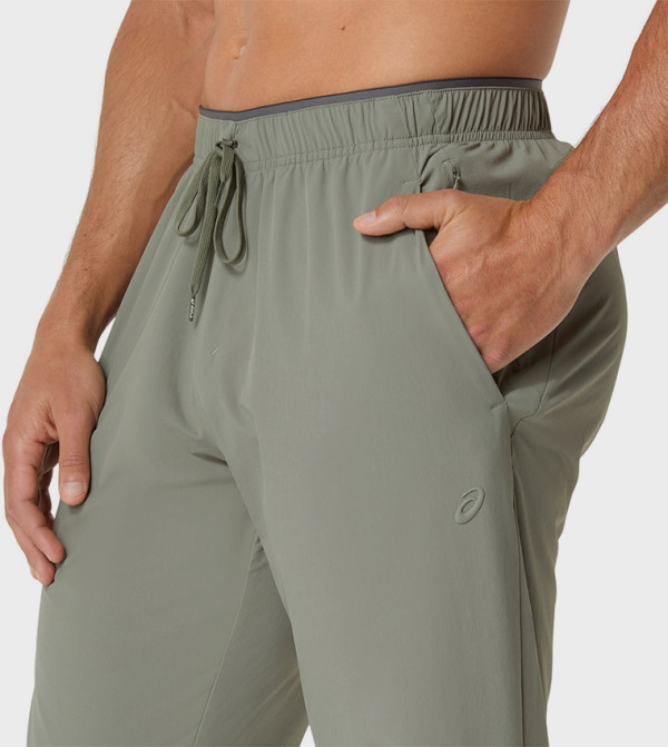 Asics  Track Pants & Joggers - Green Track Pants & Joggers