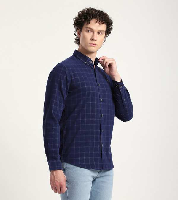 Beverly Hills Polo Club  Shirts - NAVY BLUE Long Sleeves