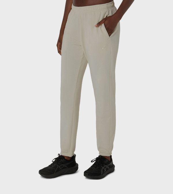Asics  Sportswear - Off White Track Pants & Joggers