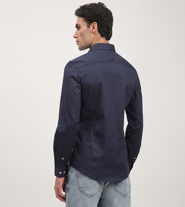 Beverly Hills Polo Club Shirts - Blue Long Sleeves