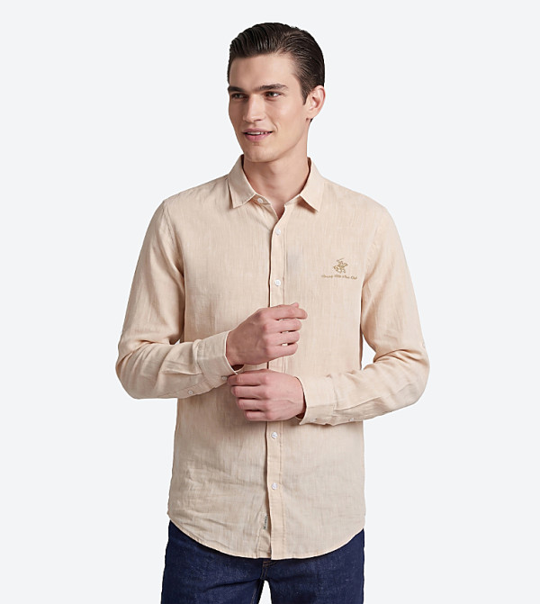 بيفرلي هيلز بولو كلوب  قمصان - رملي  Long Sleeves