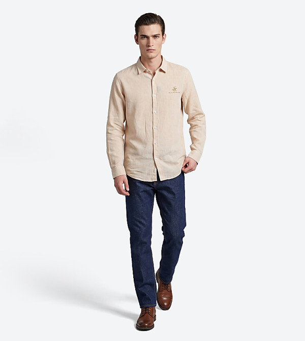 بيفرلي هيلز بولو كلوب  قمصان - رملي  Long Sleeves