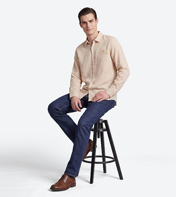 بيفرلي هيلز بولو كلوب  قمصان - رملي  Long Sleeves