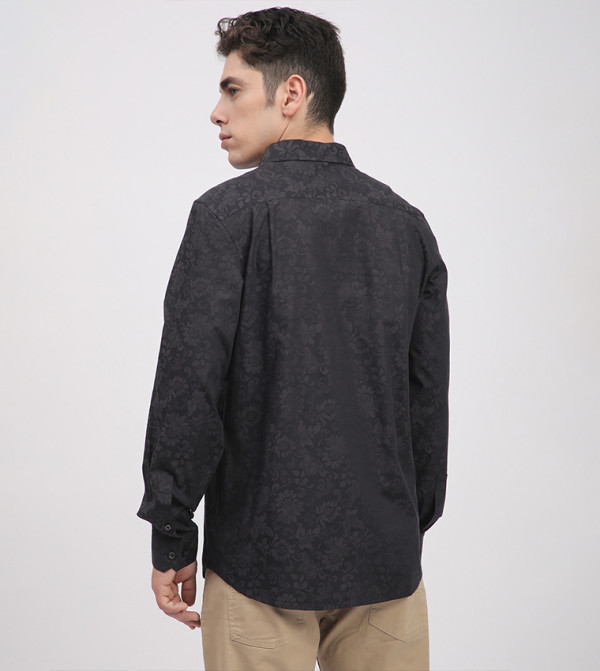Beverly Hills Polo Club  Casual Shirts - Black Casual Shirts