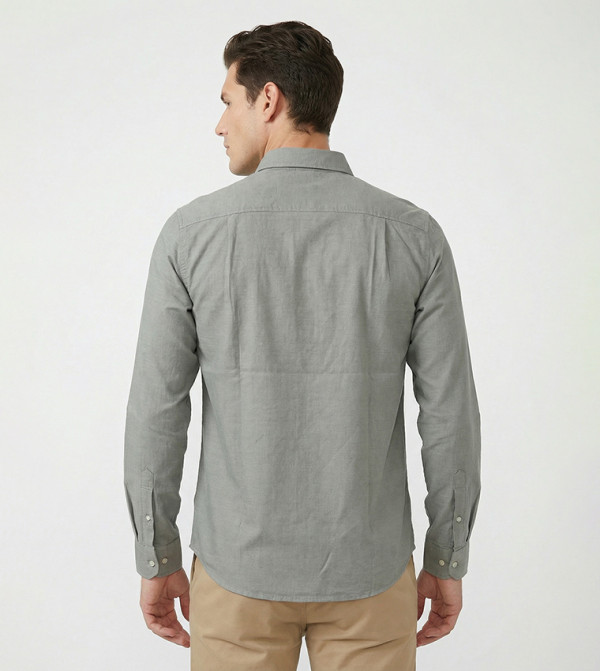 بيفرلي هيلز بولو كلوب  قمصان - زيتي  Long Sleeves