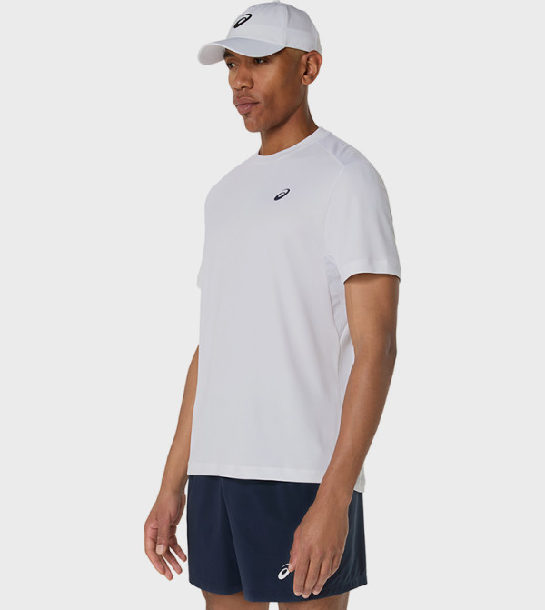 اسيكس  ملابس رياضة - أبيض T-Shirts & Vests