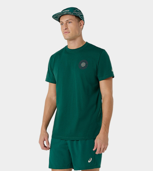 Asics  Sportswear - Green T-Shirts & Vests