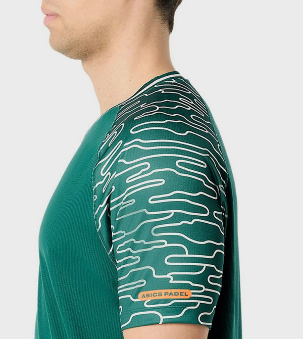 اسيكس  ملابس رياضة - أخضر T-Shirts & Vests