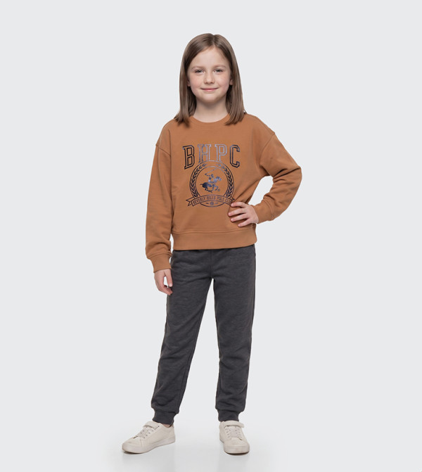 Beverly Hills Polo Club  Sweatshirts - Brown Sweatshirts