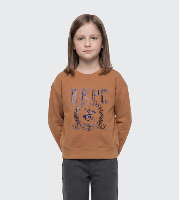 Beverly Hills Polo Club  Sweatshirts - Brown Sweatshirts