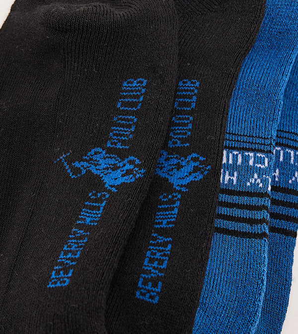 Beverly Hills Polo Club Socks - Multi Ankle Length Socks