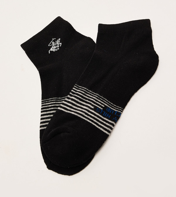 Beverly Hills Polo Club Socks - Grey Ankle Length Socks