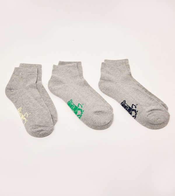 بيفرلي هيلز بولو كلوب  جوارب   - رمادي Ankle Length Socks