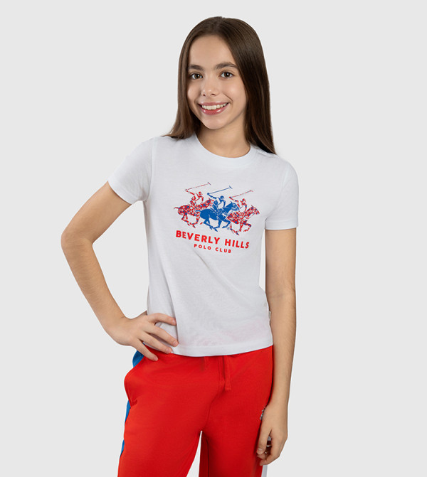بيفرلي هيلز بولو كلوب  denim-lite-k - أبيض T-shirts