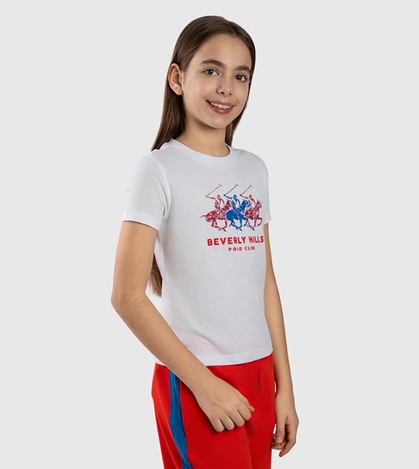 بيفرلي هيلز بولو كلوب  denim-lite-k - أبيض T-shirts