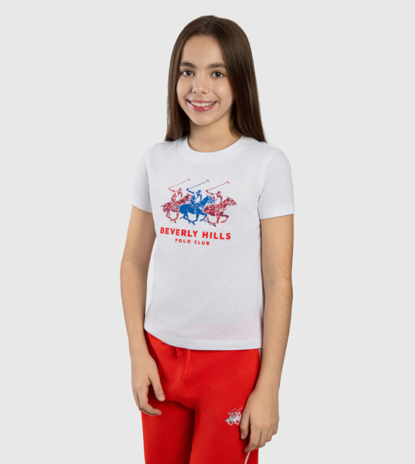 بيفرلي هيلز بولو كلوب  denim-lite-k - أبيض T-shirts