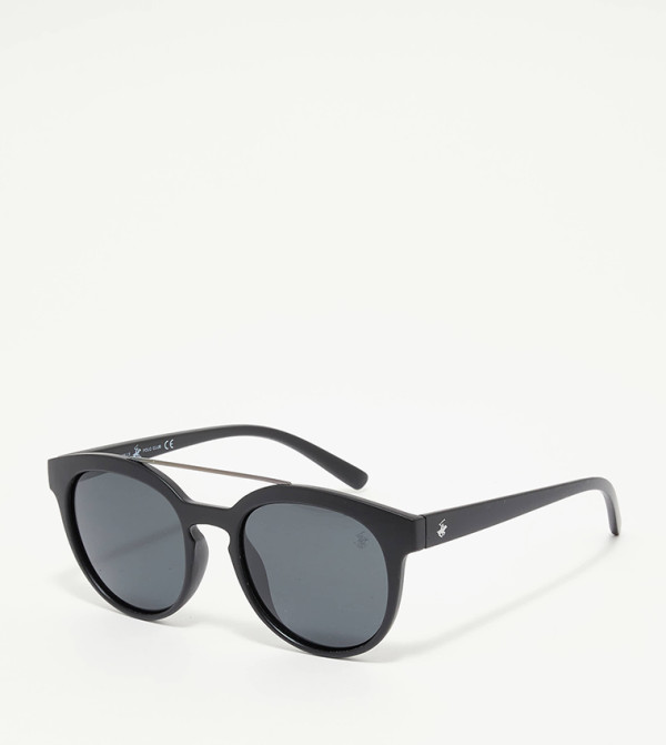 بيفرلي هيلز بولو كلوب نظارات شمسية دائرية - أسود Round Sunglasses