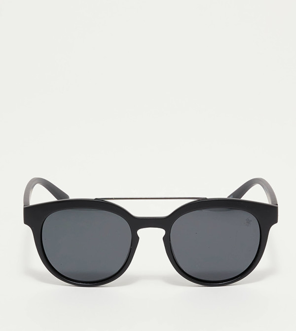 بيفرلي هيلز بولو كلوب نظارات شمسية دائرية - أسود Round Sunglasses