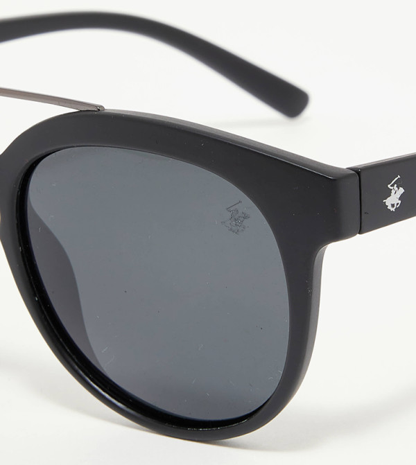 بيفرلي هيلز بولو كلوب نظارات شمسية دائرية - أسود Round Sunglasses